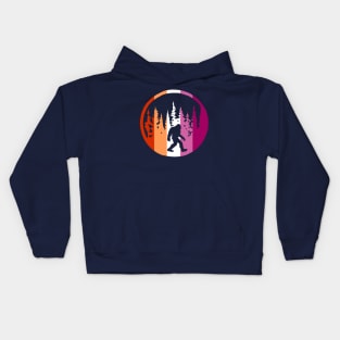 Lesbian Flag Bigfoot Kids Hoodie